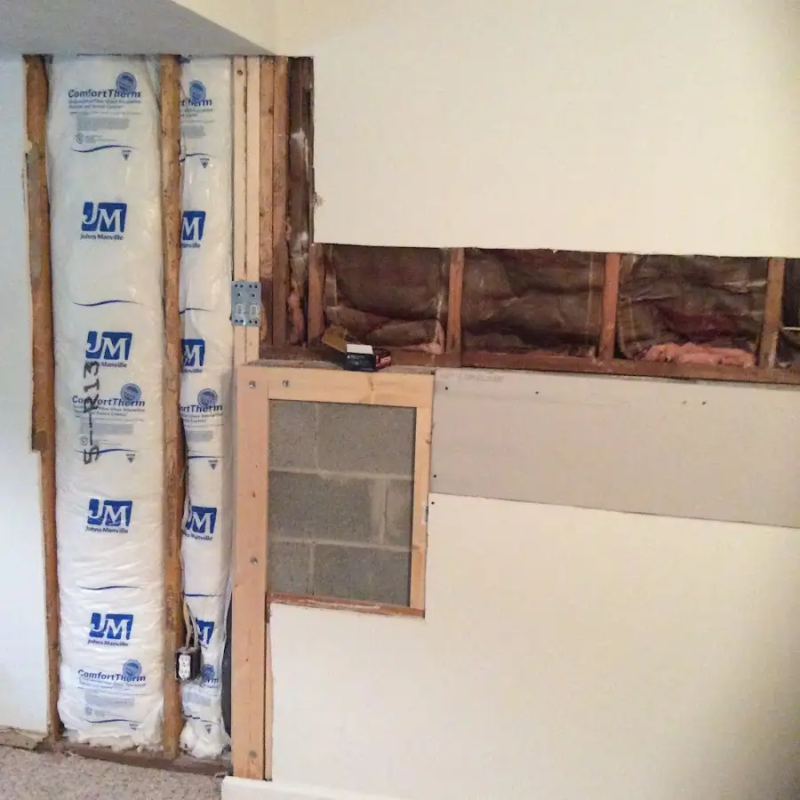 Wall insulation replacement during Odor Removal & Deodorization in Hudsonville